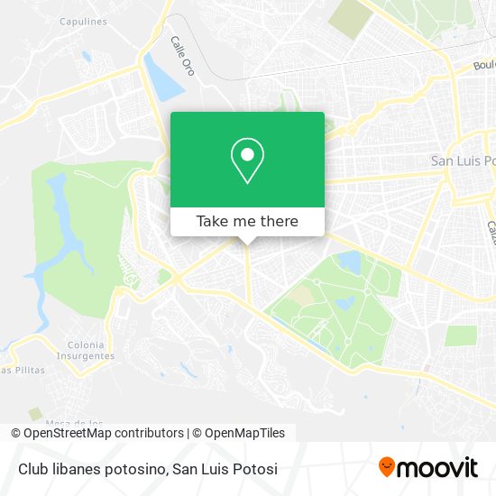 Club libanes potosino map