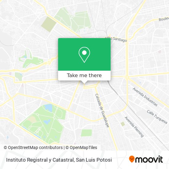 Mapa de Instituto Registral y Catastral