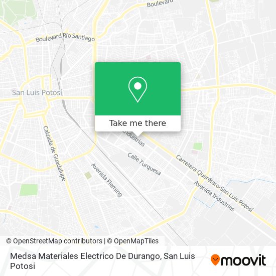 Mapa de Medsa Materiales Electrico De Durango