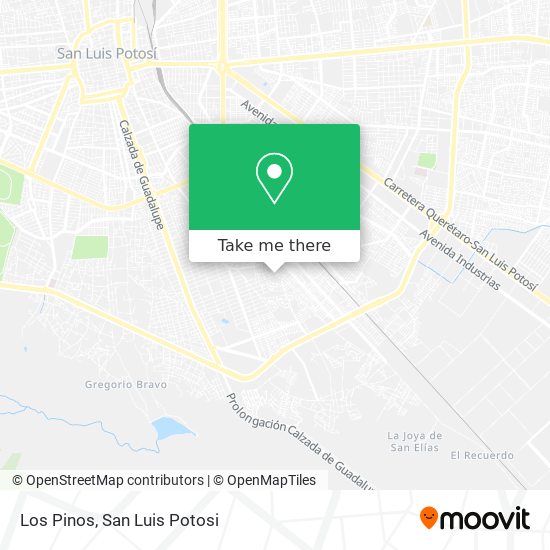 Los Pinos map