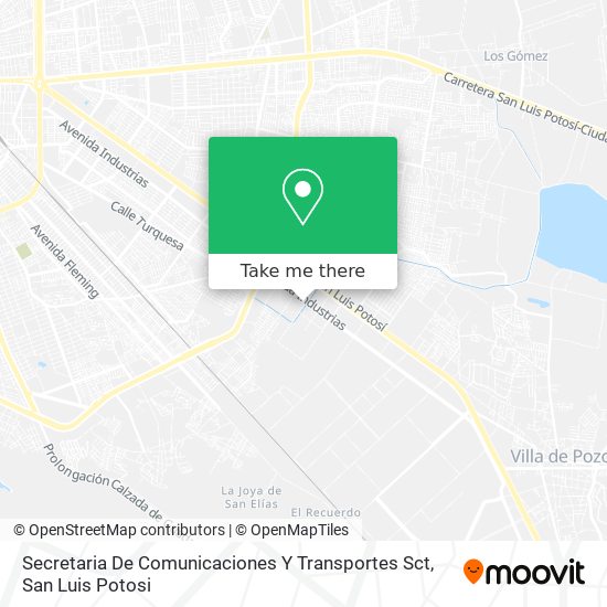 Secretaria De Comunicaciones Y Transportes Sct map