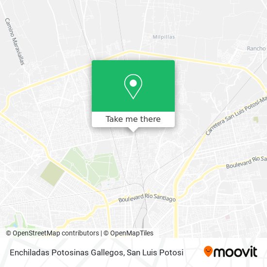 Enchiladas Potosinas Gallegos map