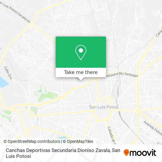 Canchas Deportivas Secundaria Dioniso Zavala map