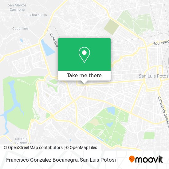 Francisco Gonzalez Bocanegra map