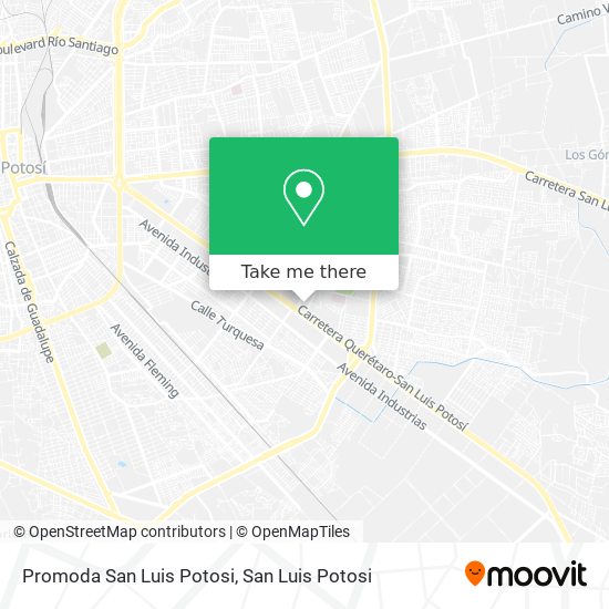 Promoda San Luis Potosi map