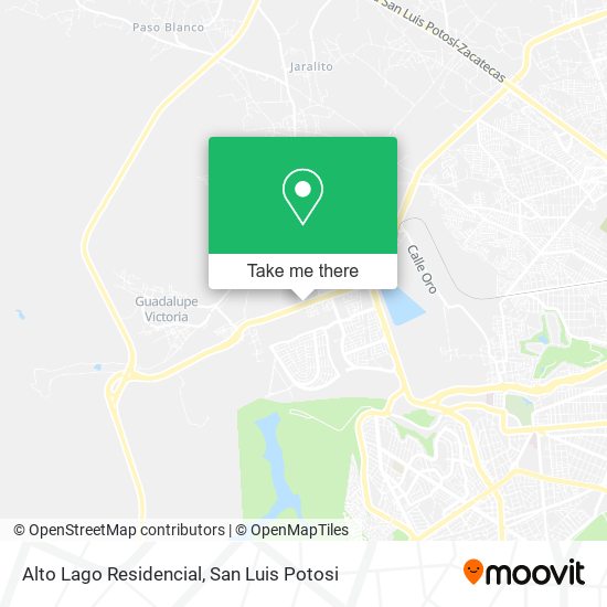 Alto Lago Residencial map