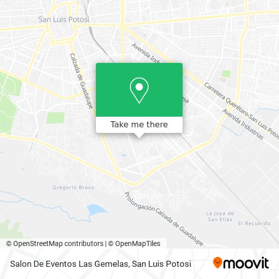 Salon De Eventos Las Gemelas map