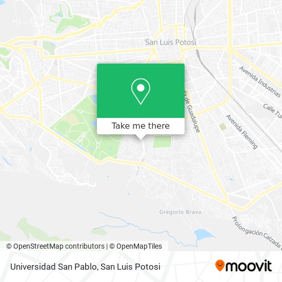 Mapa de Universidad San Pablo