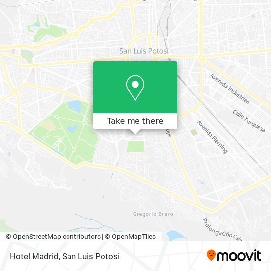 Mapa de Hotel Madrid