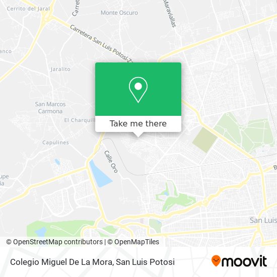 Mapa de Colegio Miguel De La Mora