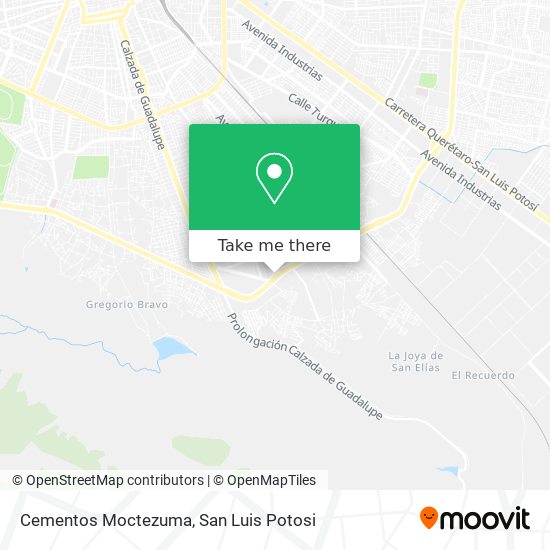 Mapa de Cementos Moctezuma
