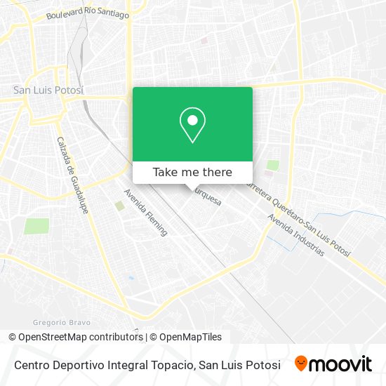 How to get to Centro Deportivo Integral Topacio in San Luis Potosí by Bus?