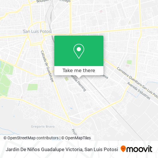 Jardin De Niños Guadalupe Victoria map