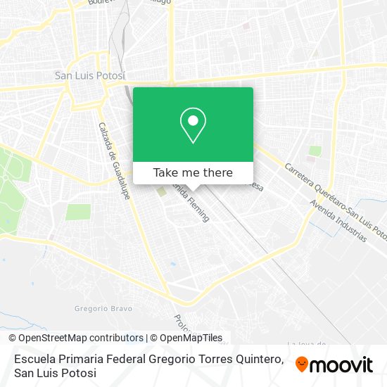 Escuela Primaria Federal Gregorio Torres Quintero map