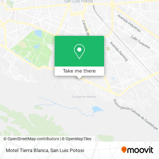 Motel Tierra Blanca map