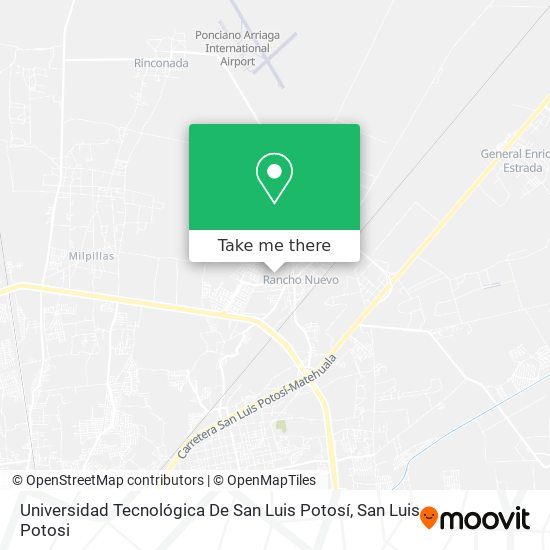 Mapa de Universidad Tecnológica De San Luis Potosí