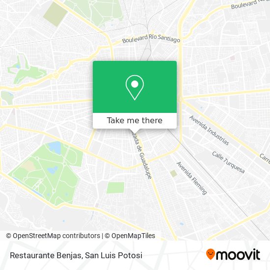 Restaurante Benjas map