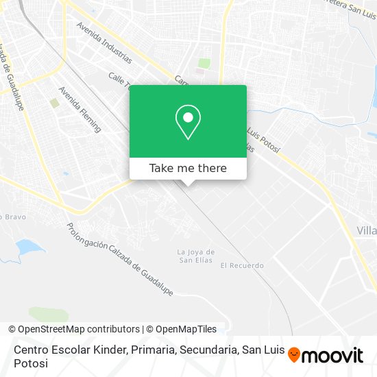 Mapa de Centro Escolar Kinder, Primaria, Secundaria