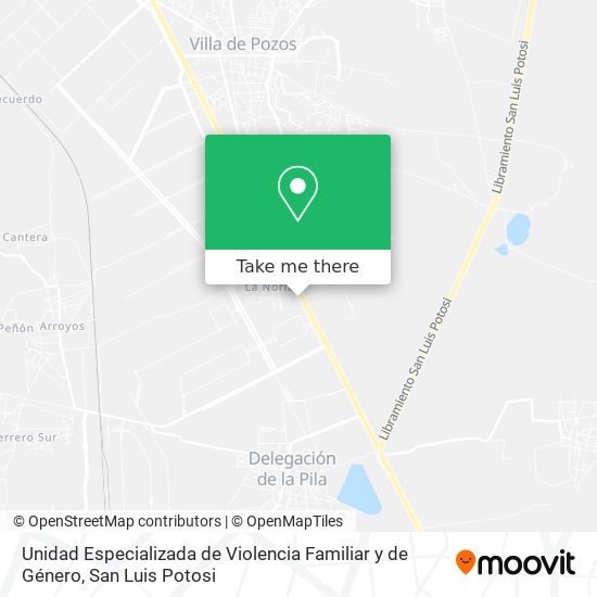 Unidad Especializada de Violencia Familiar y de Género map