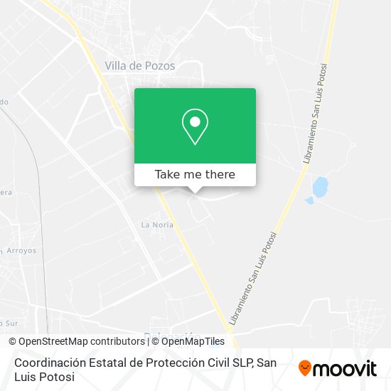 Coordinación Estatal de Protección Civil SLP map