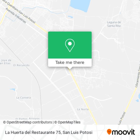 Mapa de La Huerta del Restaurante 75