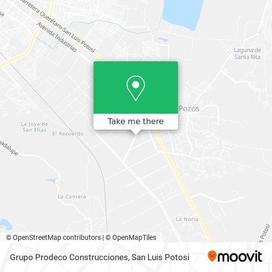 Grupo Prodeco Construcciones map