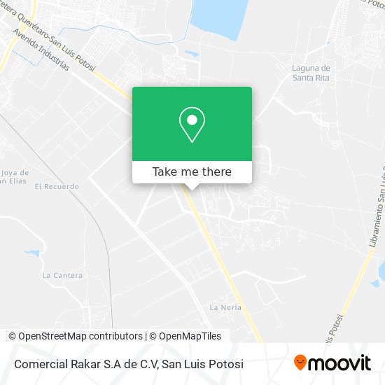 Mapa de Comercial Rakar S.A de C.V