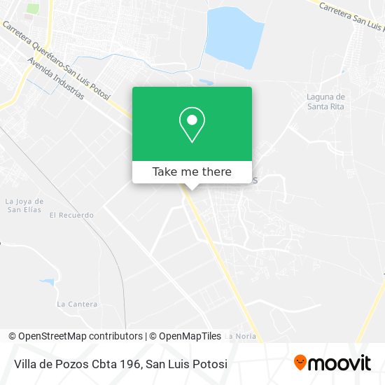 Villa de Pozos Cbta 196 map