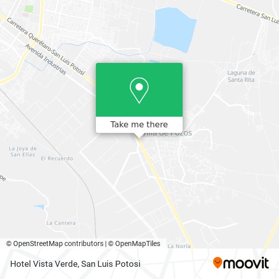 Hotel Vista Verde map