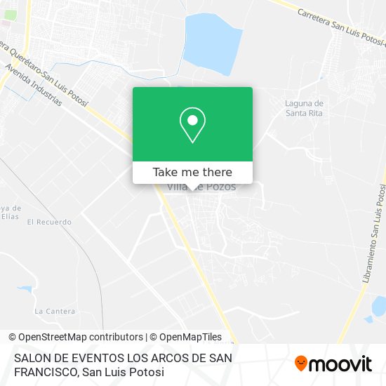 SALON DE EVENTOS LOS ARCOS DE SAN FRANCISCO map