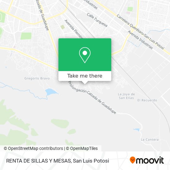 RENTA DE SILLAS Y MESAS map