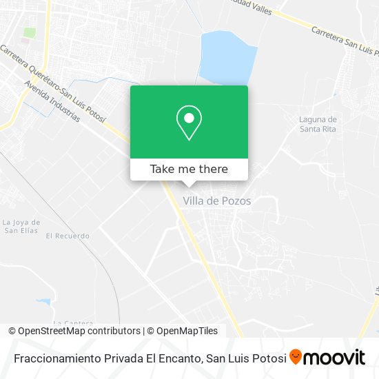 Fraccionamiento Privada El Encanto map