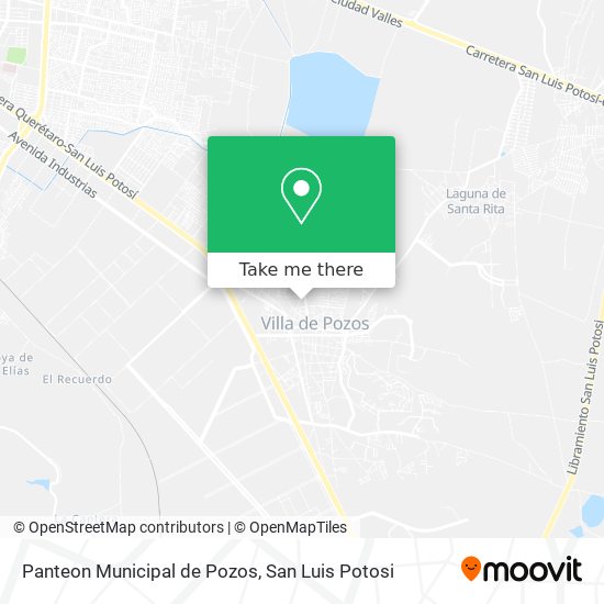 Mapa de Panteon Municipal de Pozos