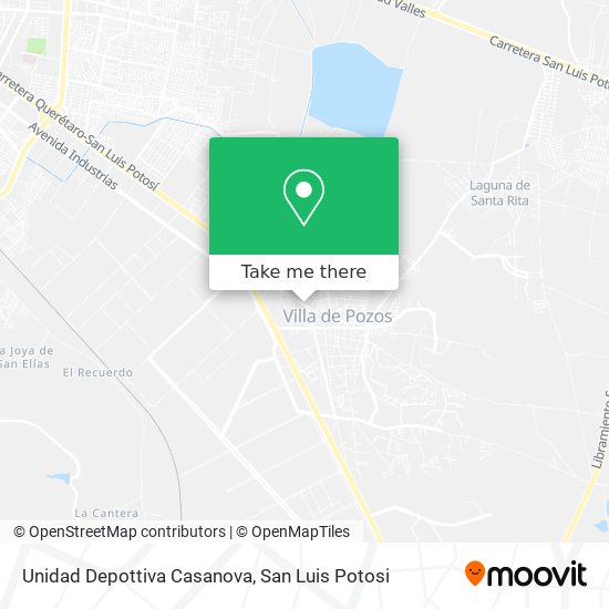 Mapa de Unidad Depottiva Casanova
