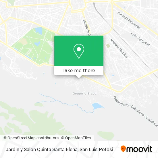 Mapa de Jardin y Salon Quinta Santa Elena