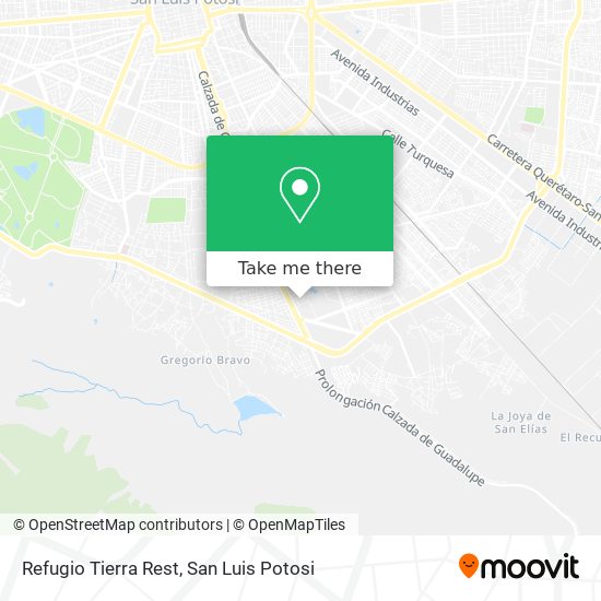 Refugio Tierra Rest map