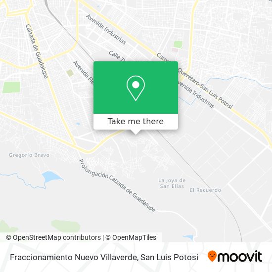 Mapa de Fraccionamiento Nuevo Villaverde