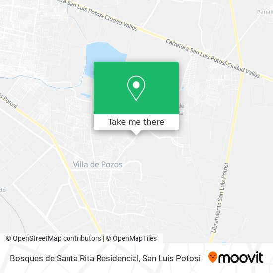 Bosques de Santa Rita Residencial map