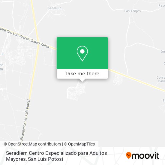 Mapa de Seradiem Centro Especializado para Adultos Mayores
