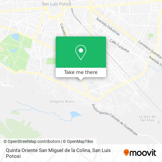 Quinta Oriente San Miguel de la Colina map
