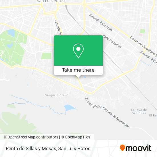 Renta de Sillas y Mesas map
