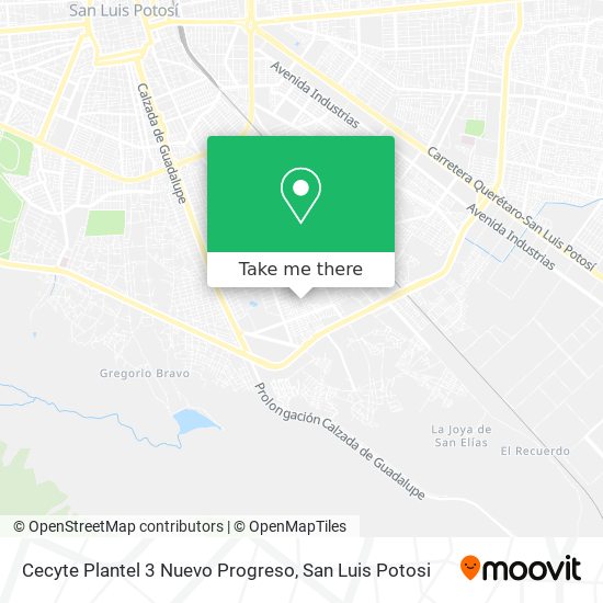 Cecyte Plantel 3 Nuevo Progreso map