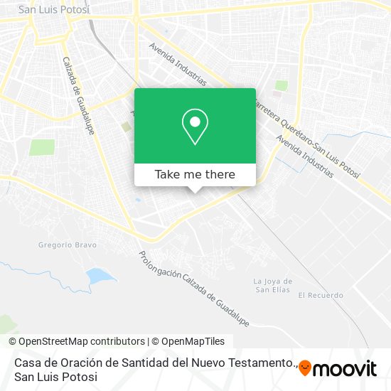 Casa de Oración de Santidad del Nuevo Testamento. map