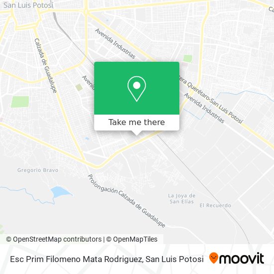 Mapa de Esc Prim Filomeno Mata Rodriguez