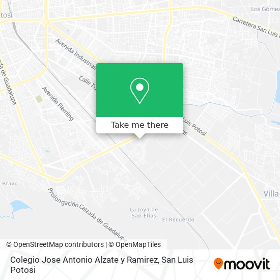 Mapa de Colegio Jose Antonio Alzate y Ramirez