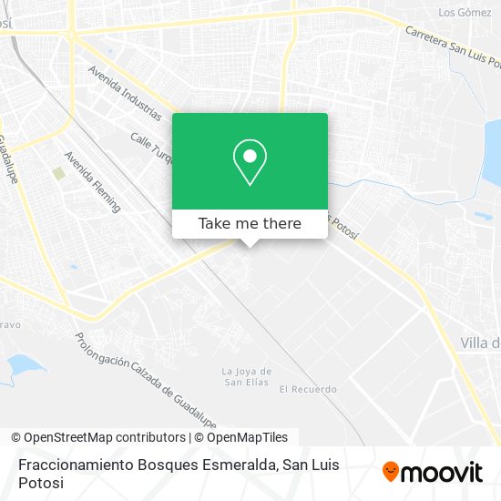 Mapa de Fraccionamiento Bosques Esmeralda