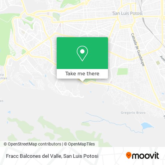Fracc Balcones del Valle map