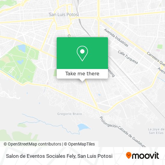 Mapa de Salon de Eventos Sociales Fely