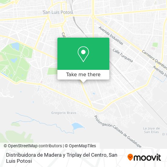 Distribuidora de Madera y Triplay del Centro map
