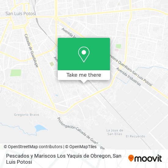 Pescados y Mariscos Los Yaquis de Obregon map